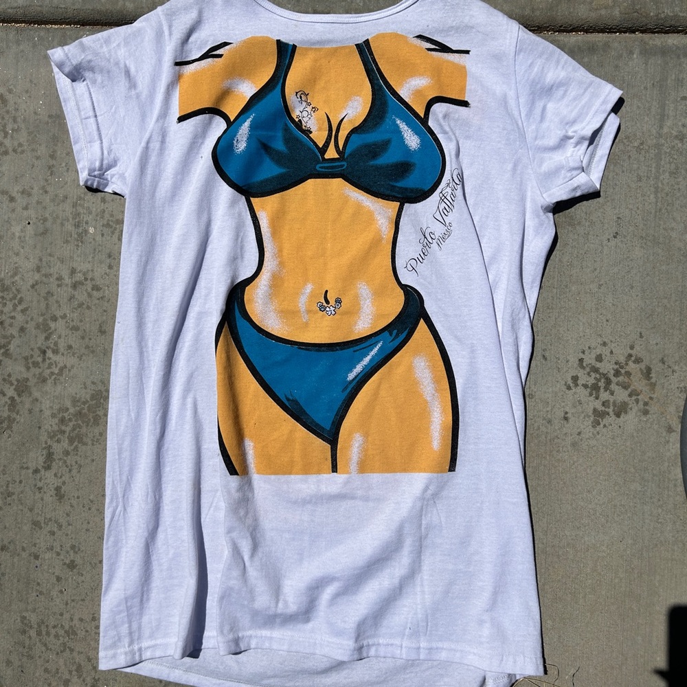 Y2k bikini graphic tee